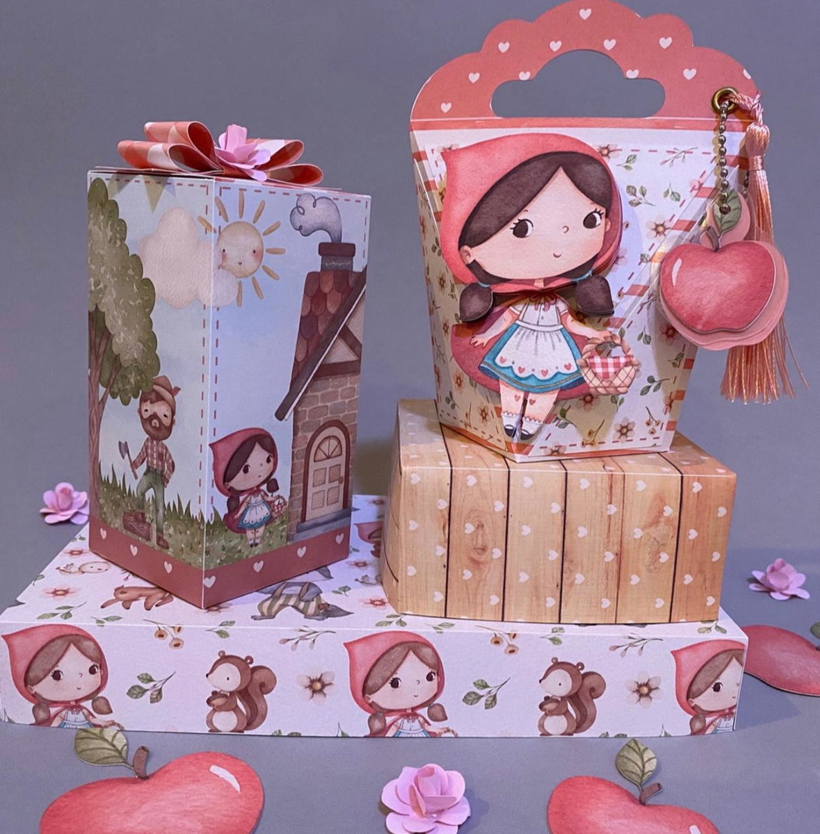 Arquivo de Corte Chapeuzinho Vermelho Aquarela (13) - Imagem 2