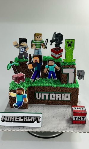 Arquivo de Corte de Topo de Bolo Minecraft #940
