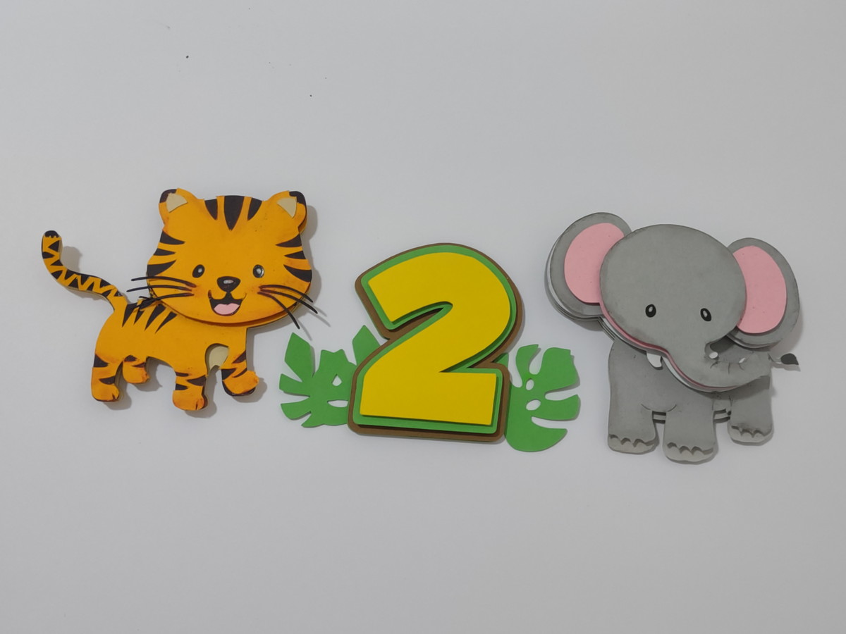 Arquivo de corte em camadas topo bolo safari Mickey - Imagem 3