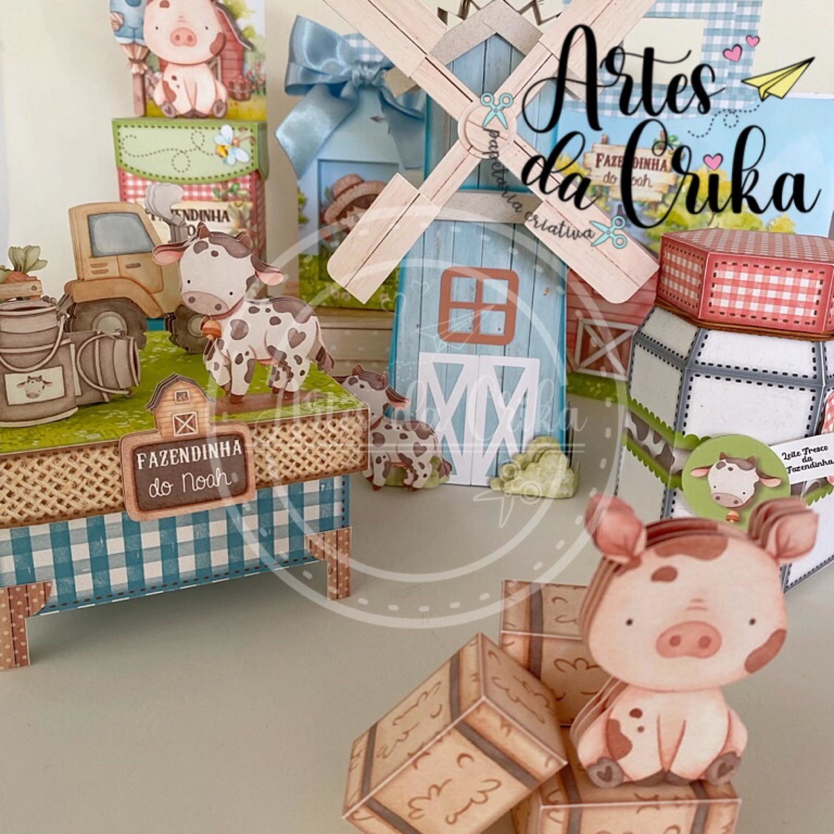 Arquivo de Corte Fazendinha Aquarela