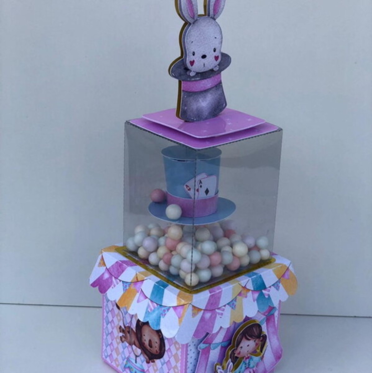 Arquivo de Corte Festa Circo Rosa Aquarela - Arquivo Digital - Imagem 3