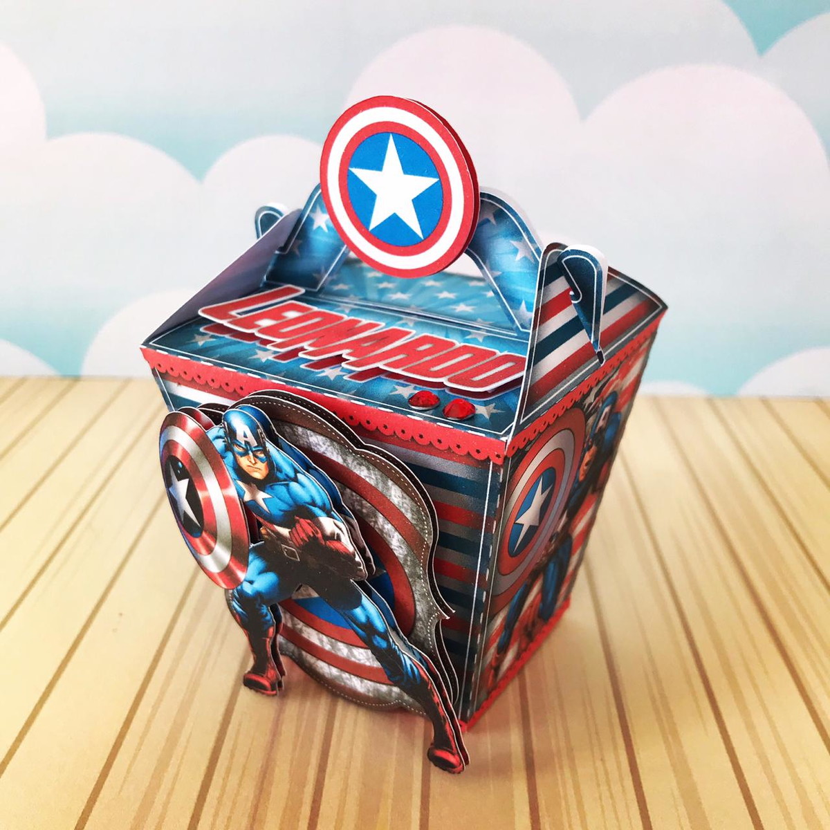 Arquivo de Corte Kit Papelaria Capitão América - Imagem 2