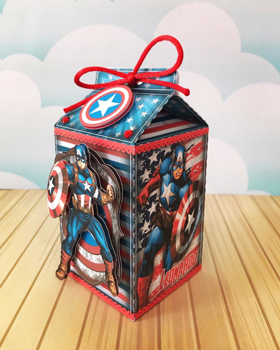 Arquivo de Corte Kit Papelaria Capitão América - Imagem 3