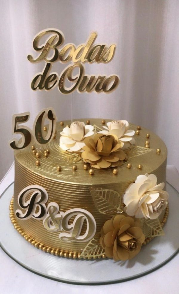 Arquivo de Corte Topo Bodas de Ouro