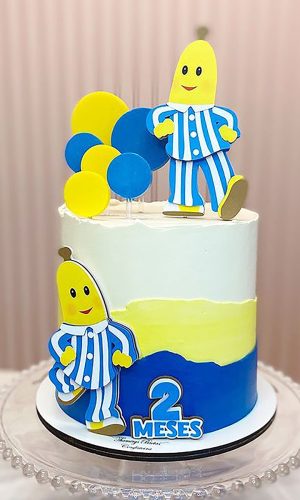 Arquivo de Corte: Topo de Bolo Bananas de Pijamas 001