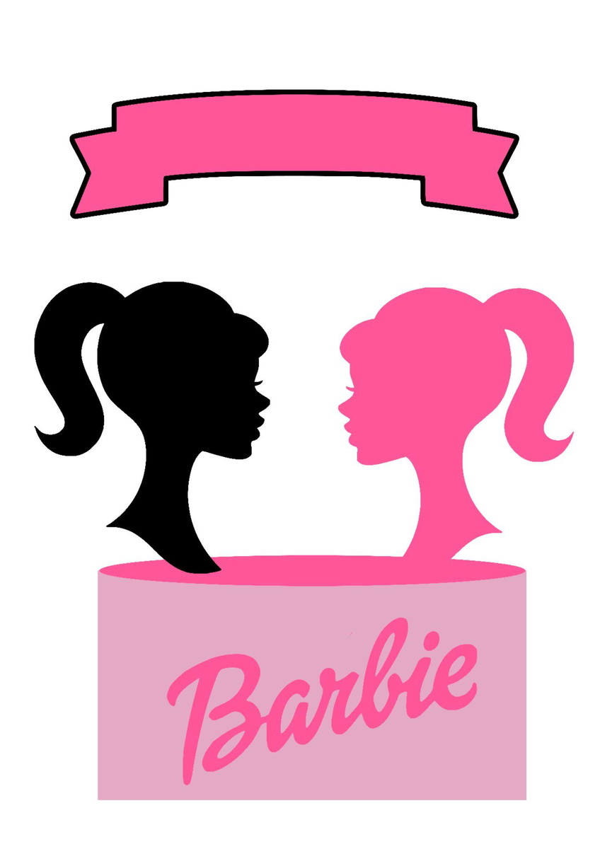 Arquivo de corte Topo de bolo Barbie 04
