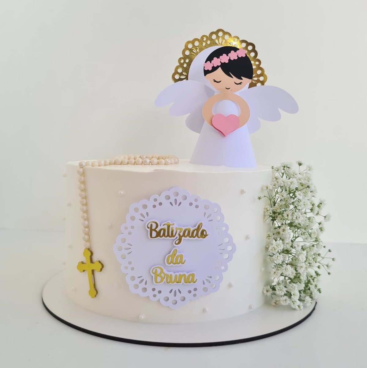 Arquivo De Corte Topo De Bolo Batismo Batizado Menina