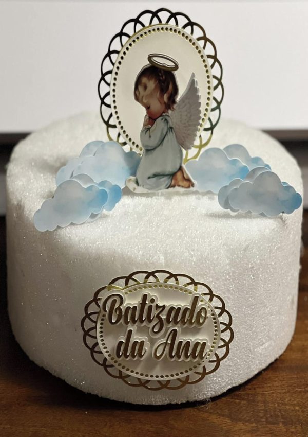 Arquivo de Corte Topo de Bolo Batizado 03