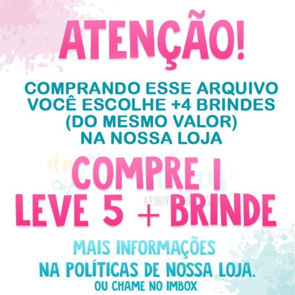 Arquivo de Corte: Topo de Bolo Batizado Menina 009 - Imagem 2