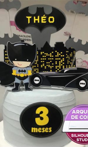 Arquivo de Corte Topo de Bolo Batman Cute Studio