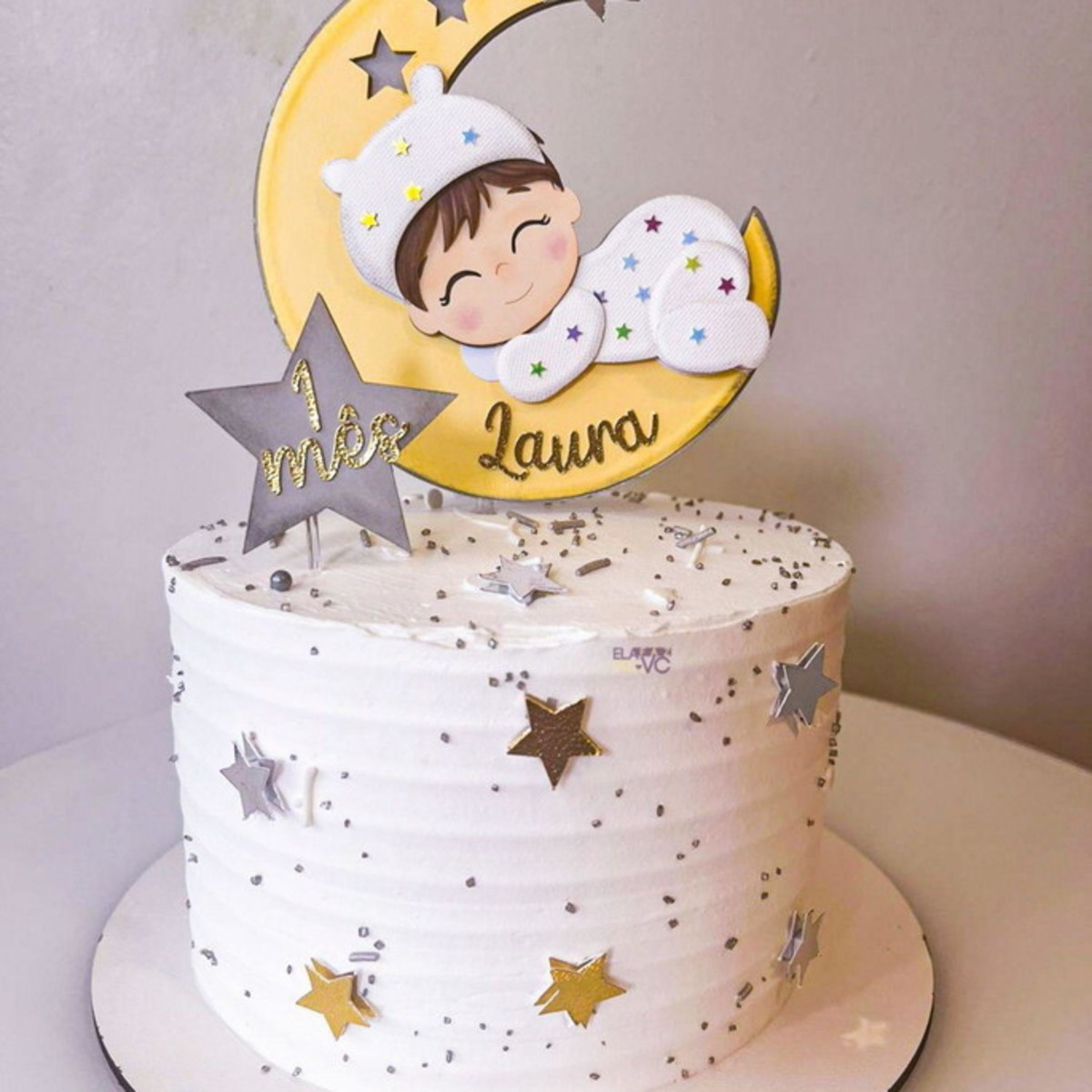 Arquivo de Corte Topo de Bolo Bebê Pijama Studio