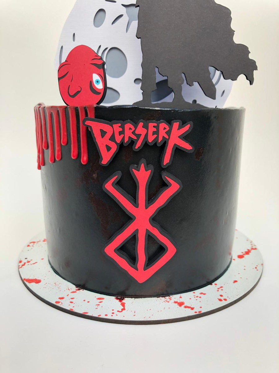Arquivo De Corte Topo De Bolo Berserk Em Camadas - Imagem 2