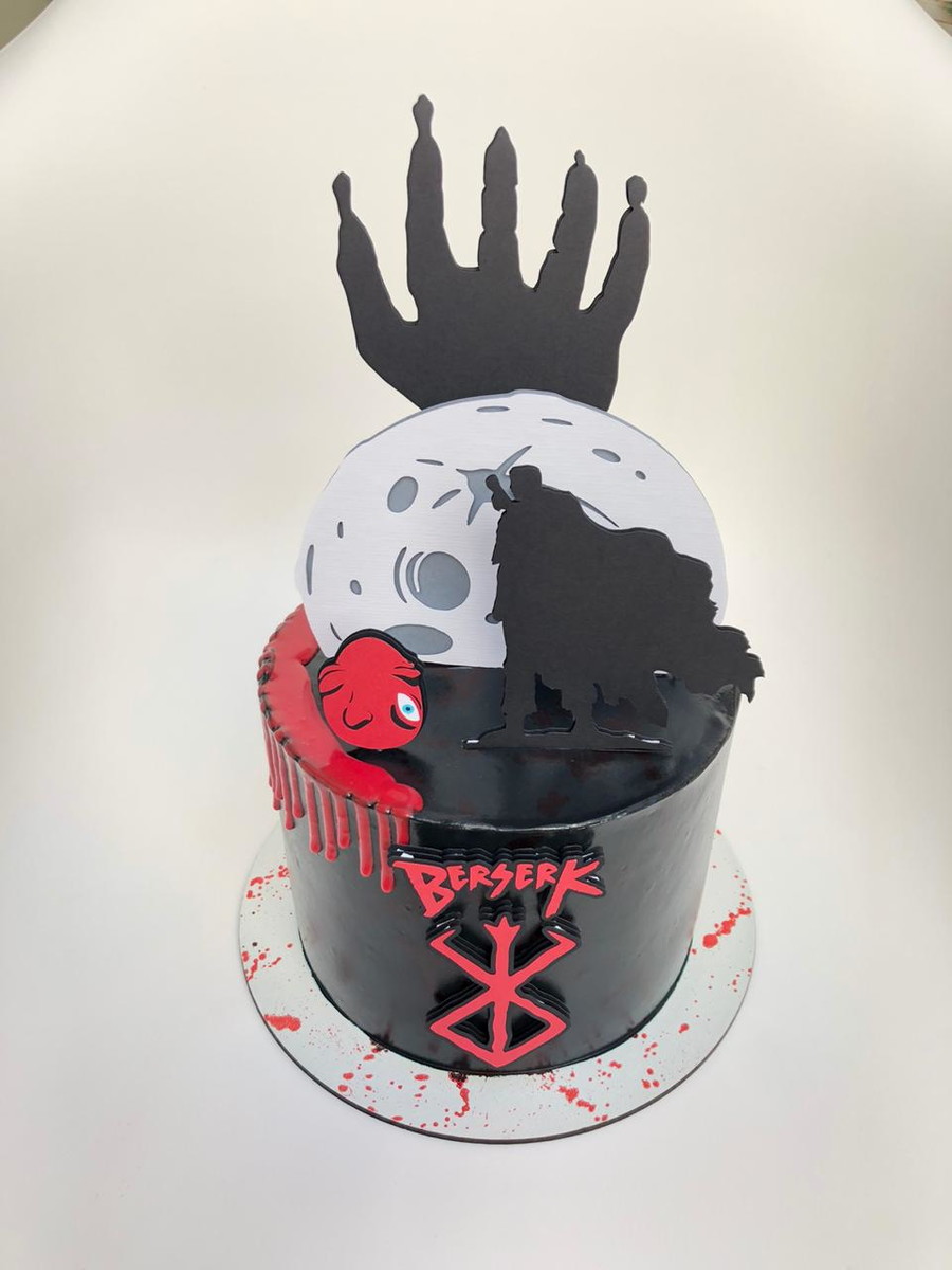 Arquivo De Corte Topo De Bolo Berserk Em Camadas - Imagem 3