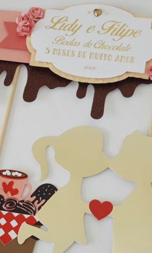 Arquivo de Corte Topo de Bolo Bodas de Chocolate COD.: 617
