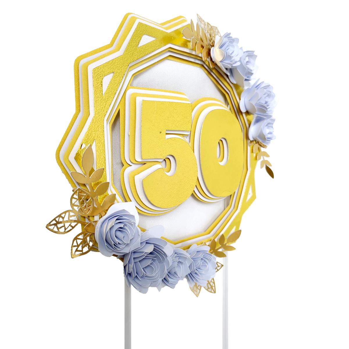 Arquivo De Corte - Topo De Bolo (bodas De Ouro) 1