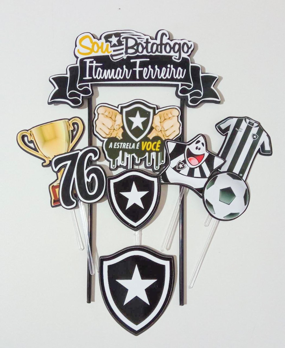 Arquivo de Corte Topo de Bolo Botafogo Studio 001 - Imagem 2