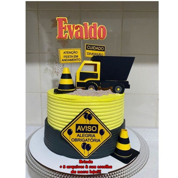 Arquivo de Corte Topo de Bolo Caminhão 3d