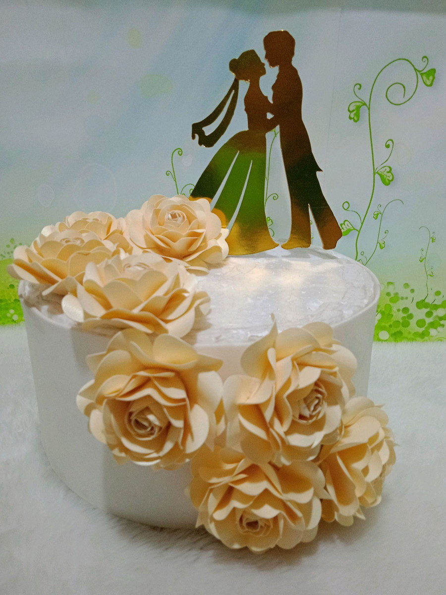 Arquivo de Corte Topo de Bolo Casamento 01 (Studio) - Imagem 3