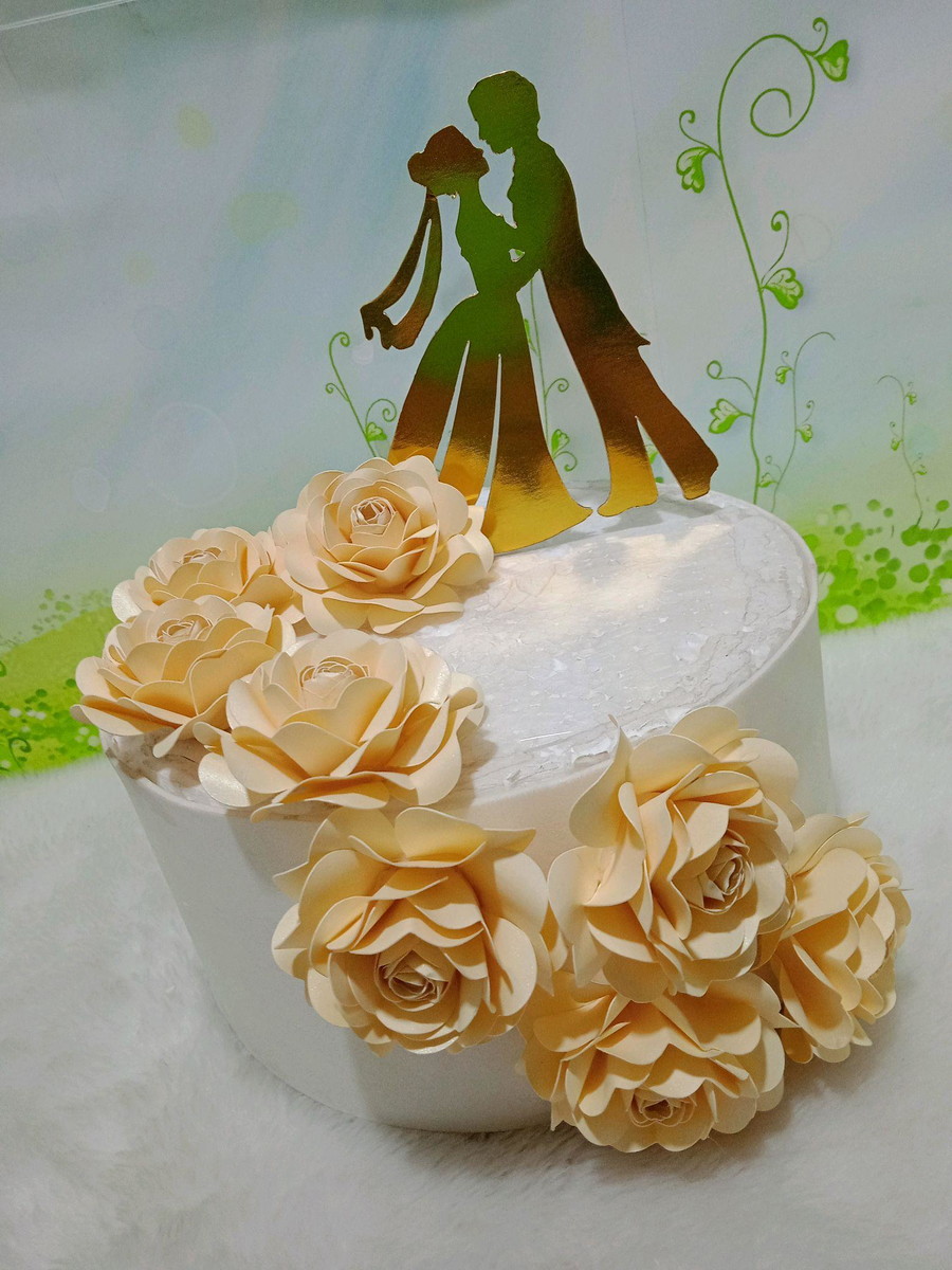 Arquivo de Corte Topo de Bolo Casamento 01 (Studio) - Imagem 4