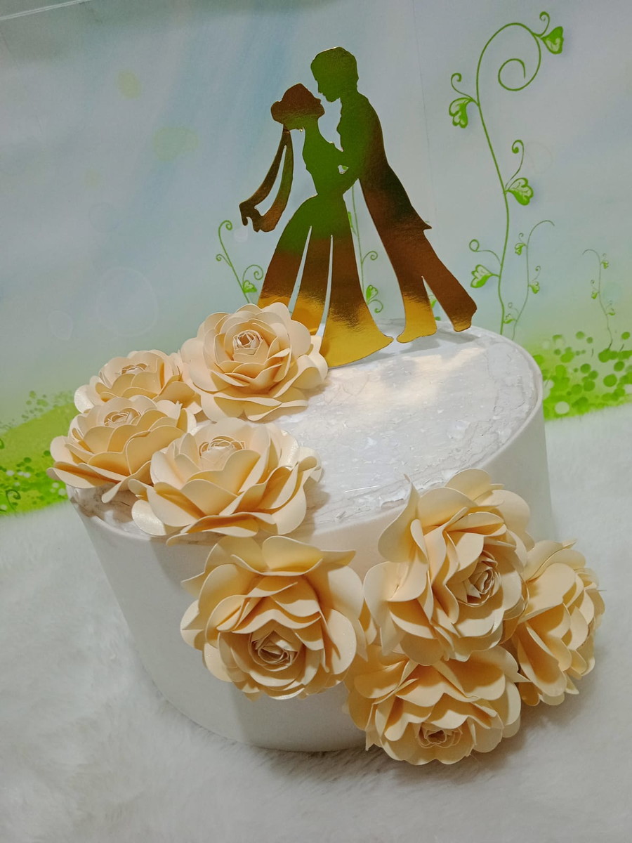 Arquivo de Corte Topo de Bolo Casamento 01 (Studio)