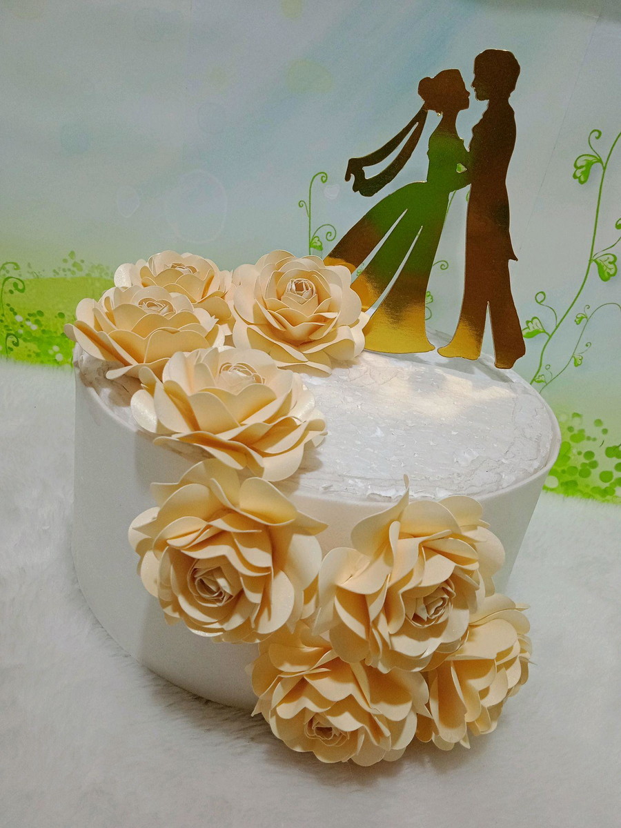 Arquivo de Corte Topo de Bolo Casamento 01 (Studio) - Imagem 2