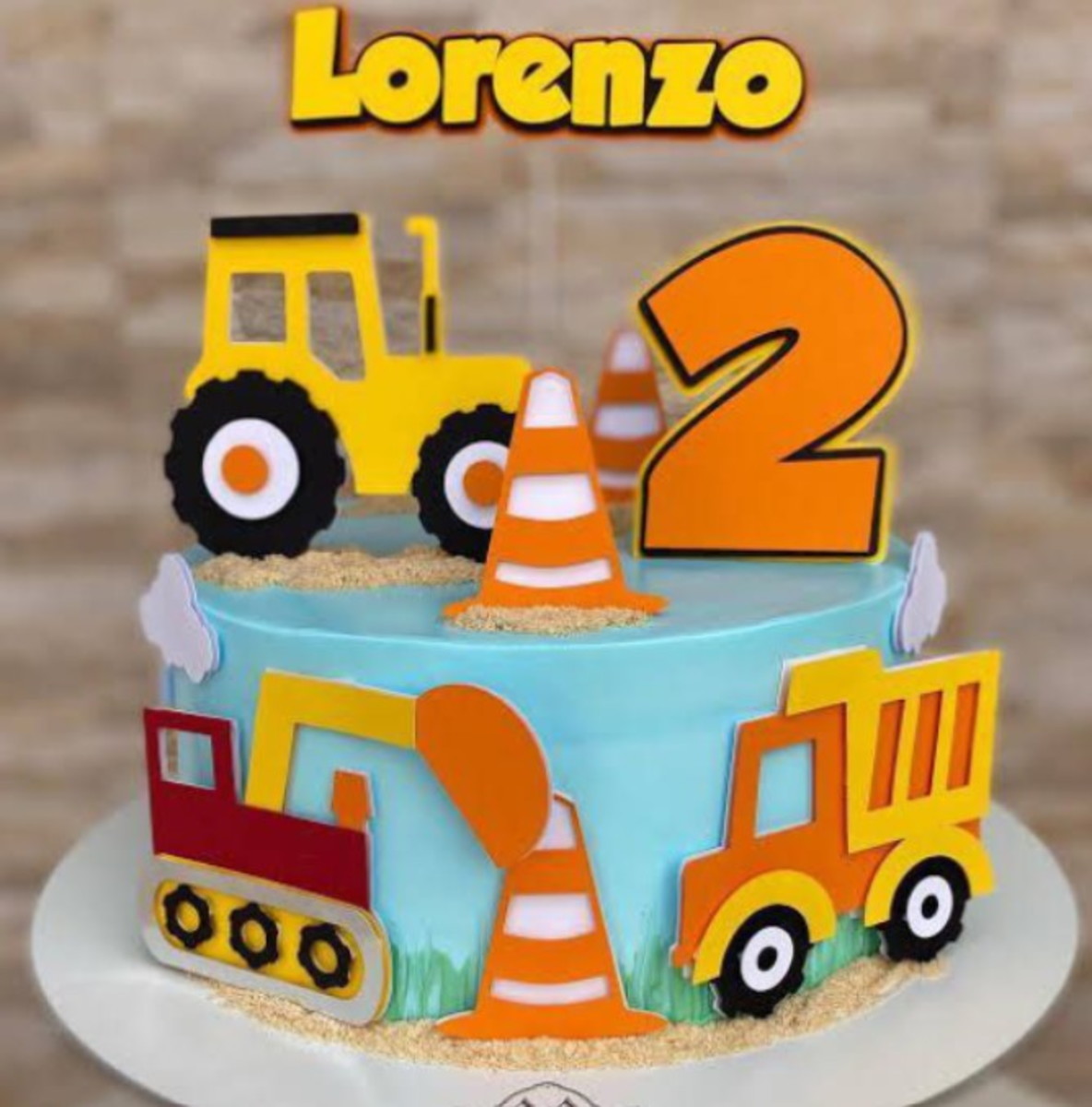 Arquivo de Corte Topo de Bolo Construtor Cute -005