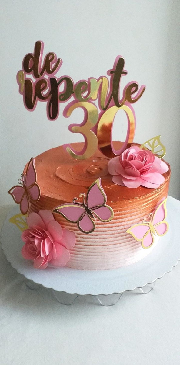 Arquivo de corte topo de bolo de repente 30