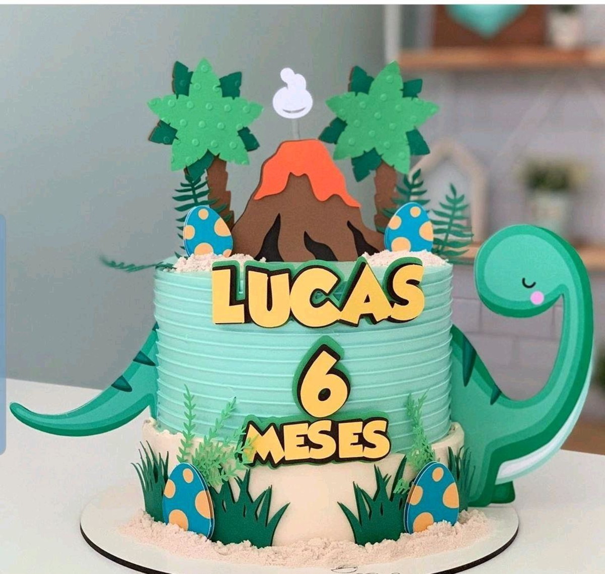 Arquivo de Corte Topo de Bolo Dinossauro Baby