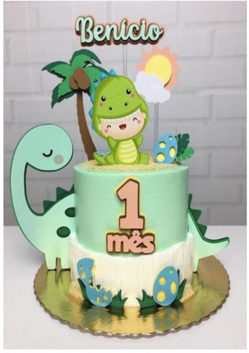 ARQUIVO DE CORTE TOPO DE BOLO Dinossauro baby