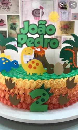 Arquivo de corte Topo de bolo Dinossauro CAMADA STUDIO #1651