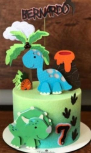 Arquivo de corte Topo de bolo Dinossauro CAMADAS COD:2033