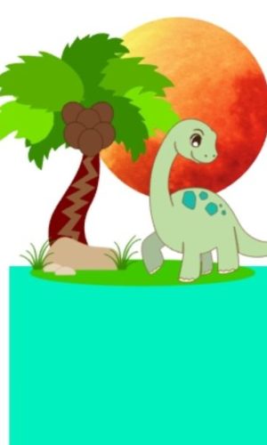 Arquivo de corte Topo de bolo Dinossauro CAMADAS STUDIO#2040