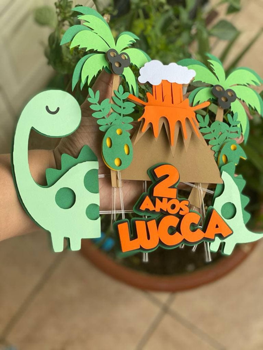Arquivo de corte Topo de Bolo Dinossauro STUDIO #2166