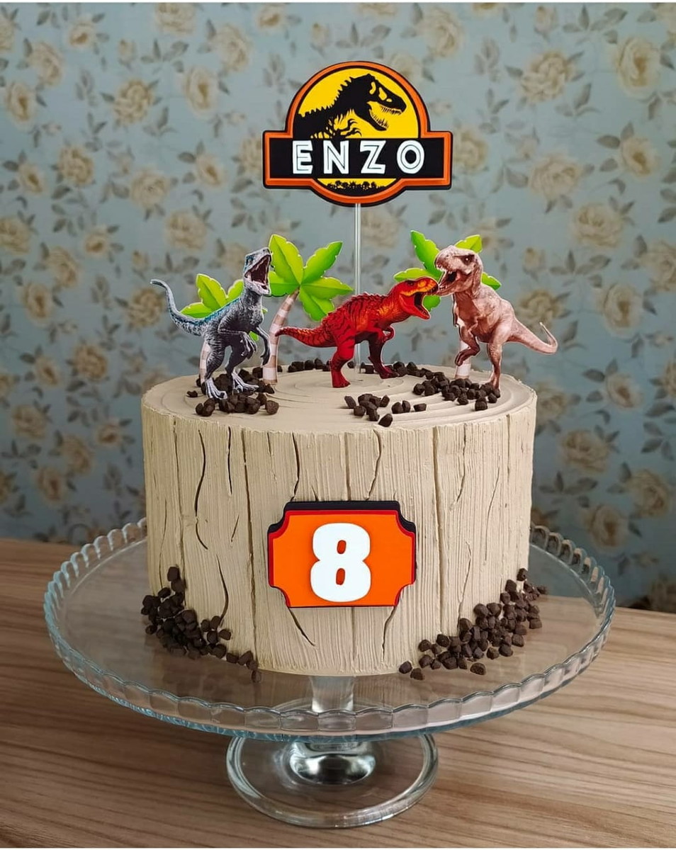 Arquivo de Corte - Topo de Bolo Dinossauros