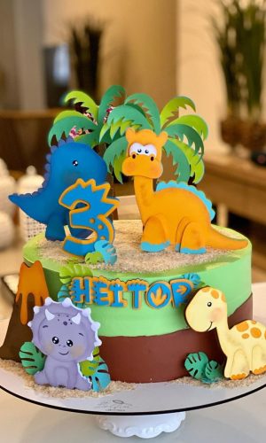 Arquivo De Corte Topo De Bolo Dinossauros