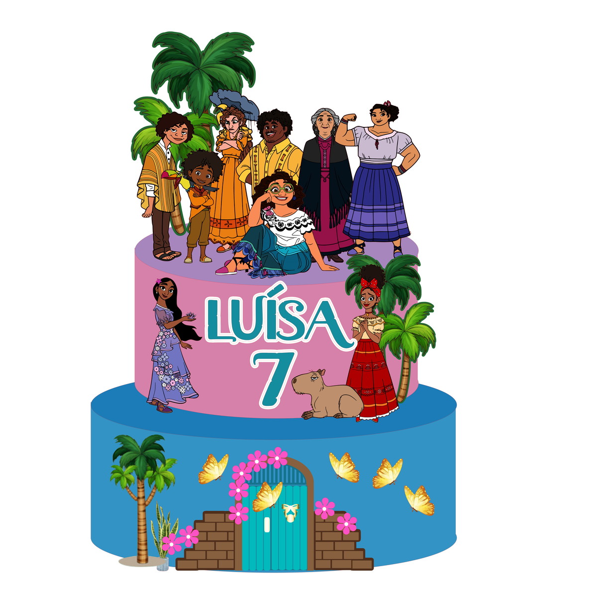 347 - Arquivo de Corte Topo de Bolo Encanto Familia Madrigal