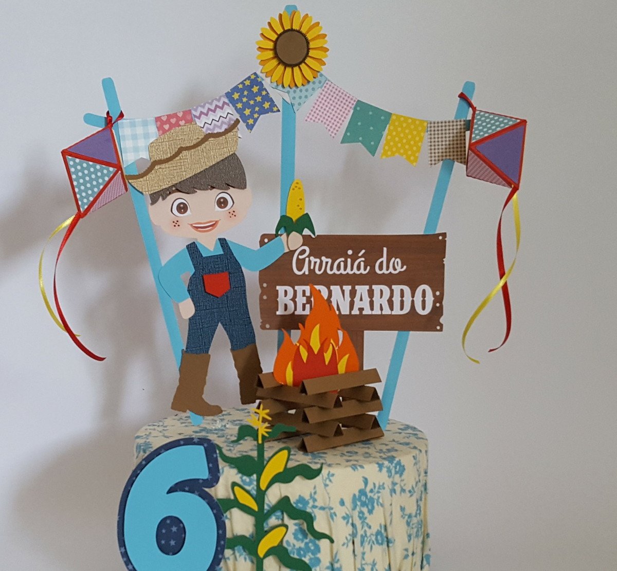 Arquivo de Corte Topo de Bolo Festa Junina Menino