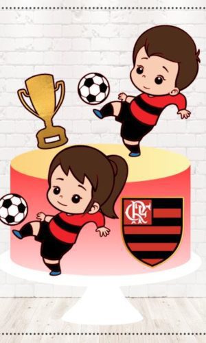 Arquivo de Corte Topo de Bolo Flamengo em Camadas #1730#