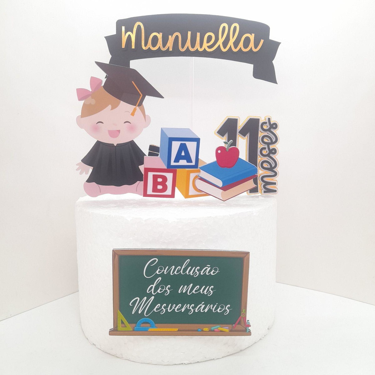 Arquivo de Corte Topo de Bolo Formatura Baby Studio ou pdf