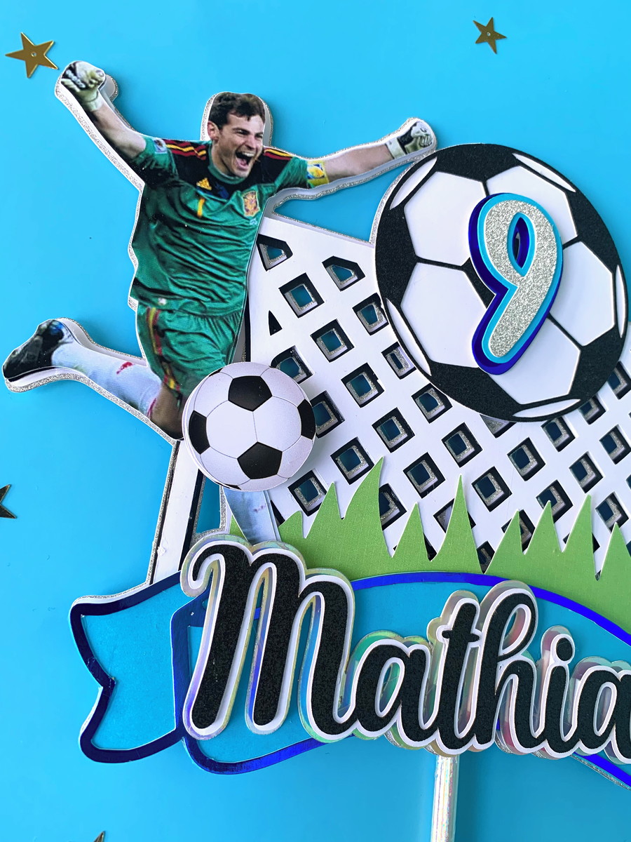 Arquivo de Corte Topo de Bolo Futbol - Imagem 2