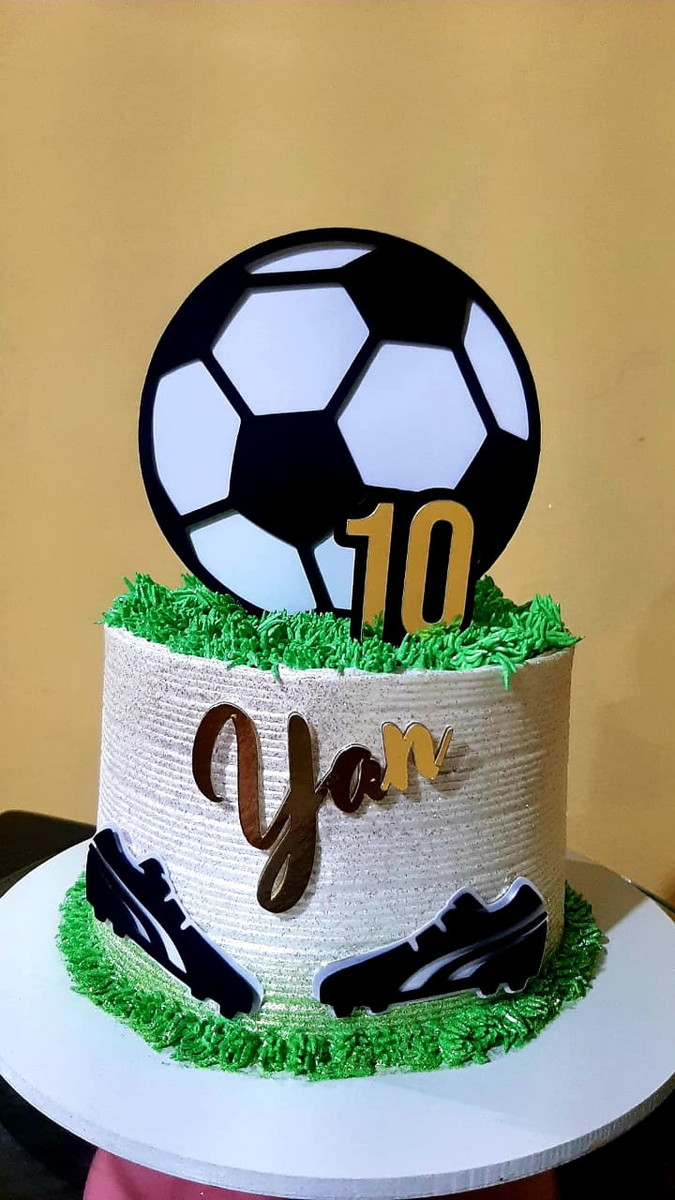 Arquivo de corte topo de bolo futebol - Imagem 2