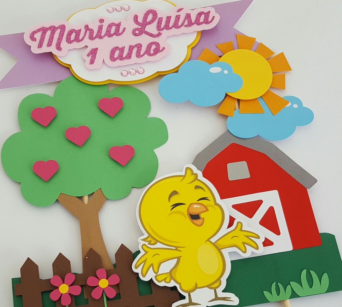 Arquivo de Corte - Topo de Bolo (Galinha Pintadinha) 2