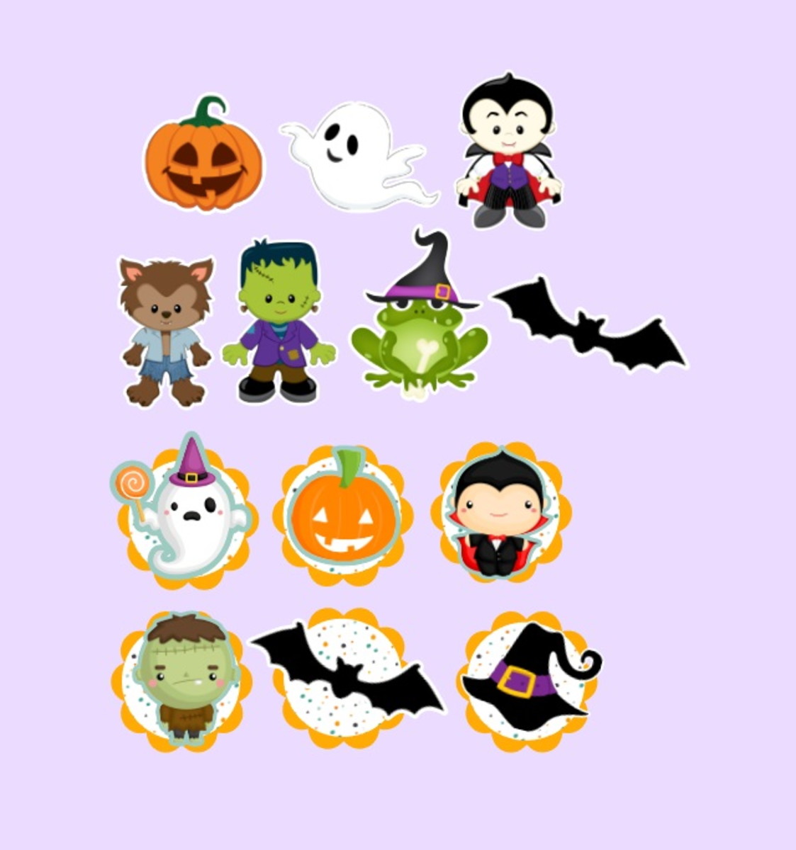 Arquivo de Corte Topo de Bolo Halloween Camada Bebê + Docinh