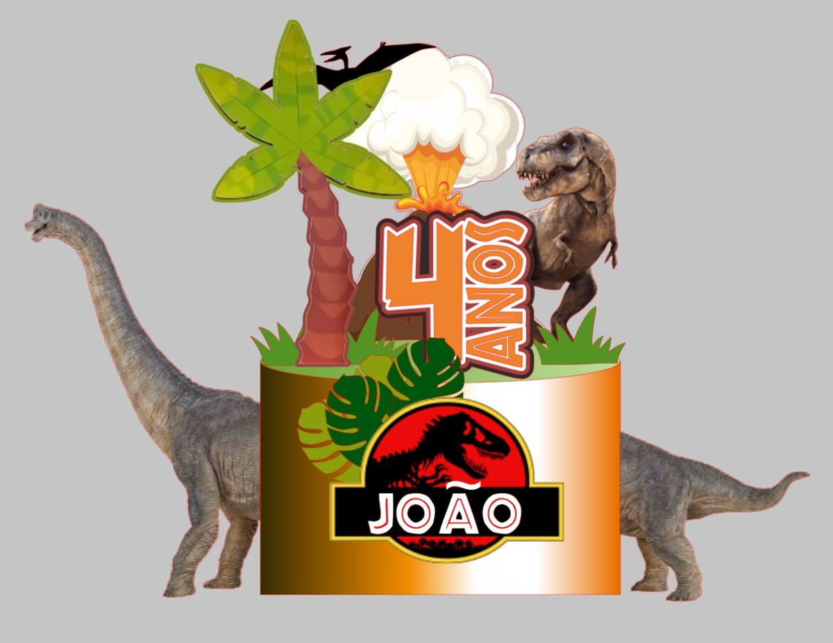 Arquivo de Corte Topo de Bolo Jurassic Park
