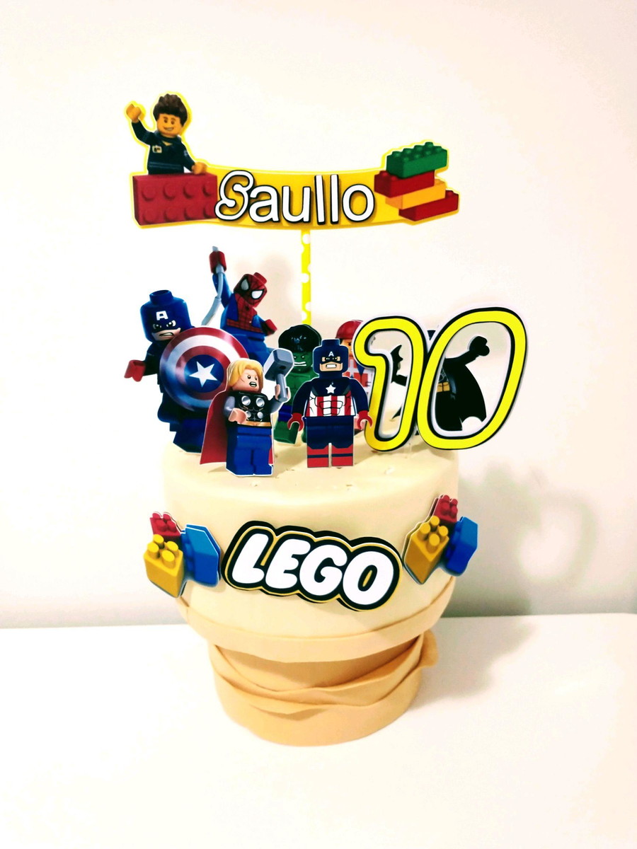 Arquivo de corte topo de bolo Lego