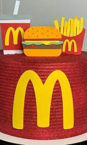 Arquivo de Corte Topo de Bolo Mc Donalds