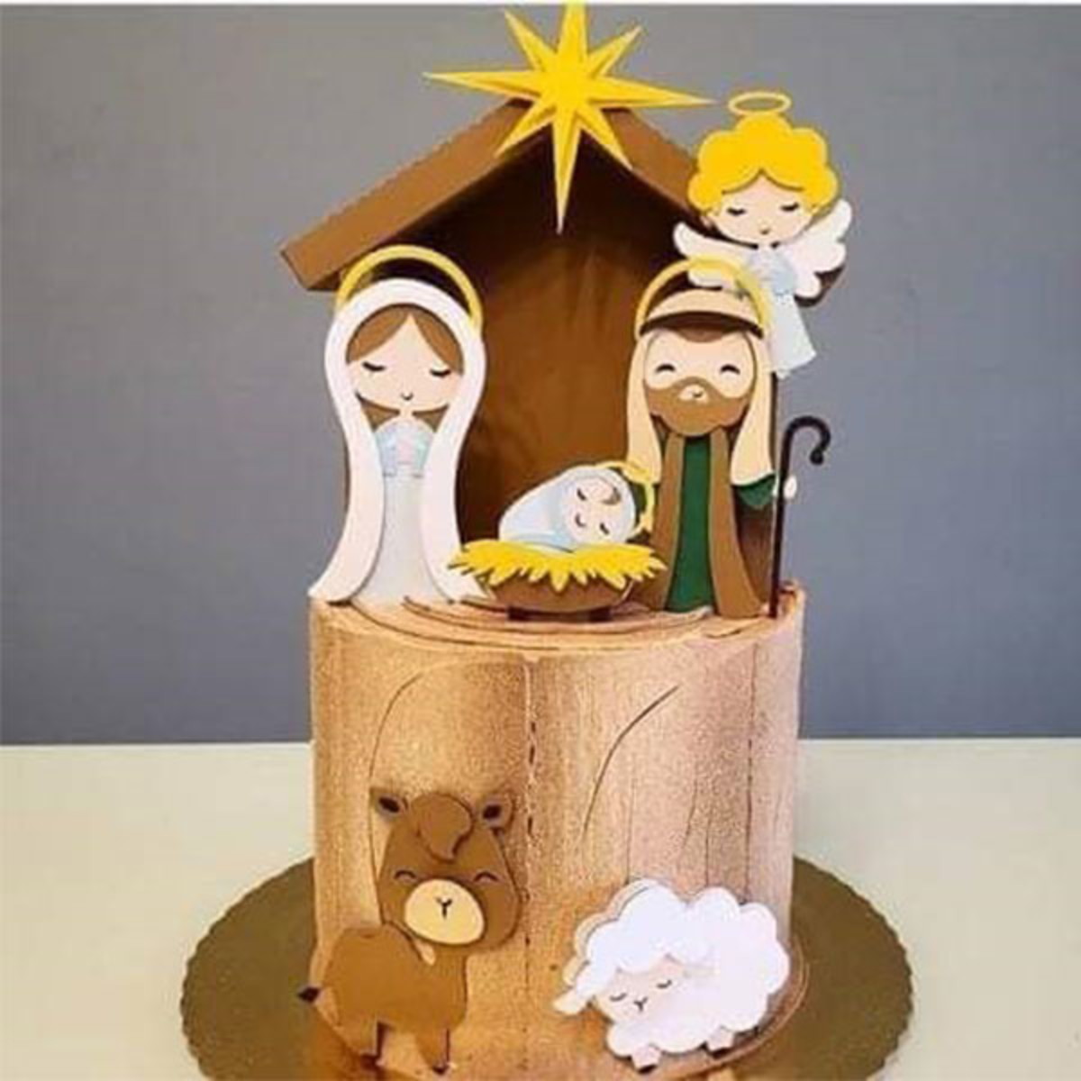 Arquivo de corte topo de bolo presépio natal menino Jesus