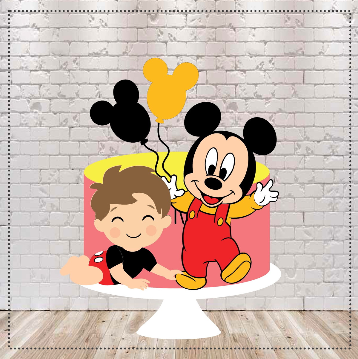 Arquivo de Corte Topo de Bolo Mickey em Camadas #1931#