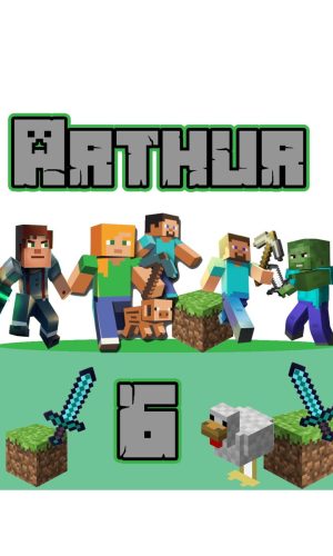 Arquivo de Corte Topo de Bolo Minecraft 03