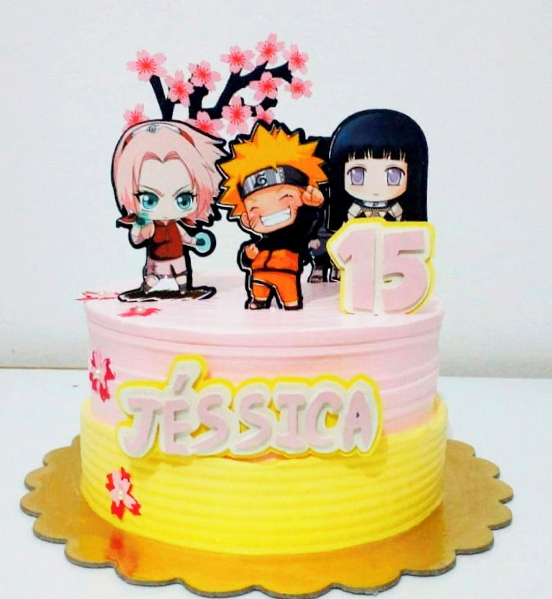 Arquivo de Corte Topo de Bolo Naruto Menina -005
